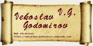 Vekoslav Godomirov vizit kartica